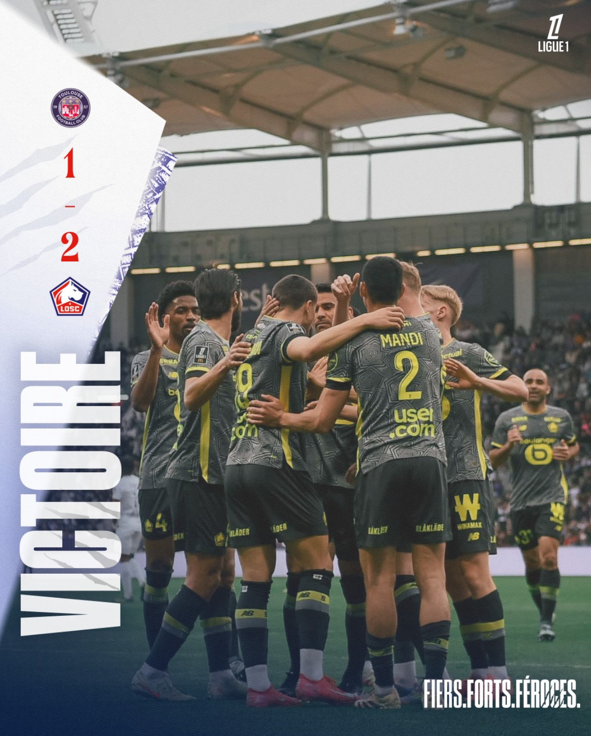 关于里尔在客场战平圣埃蒂安，保持不败的信息