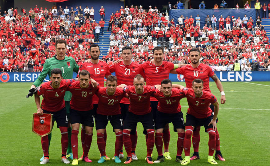 阿尔巴尼亚队对阵白俄罗斯队的激战